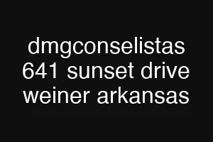 dmgconselistas 641 sunset drive weiner arkansas