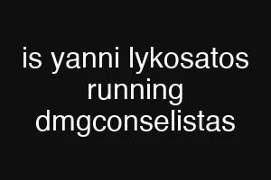 is yanni lykosatos running dmgconselistas